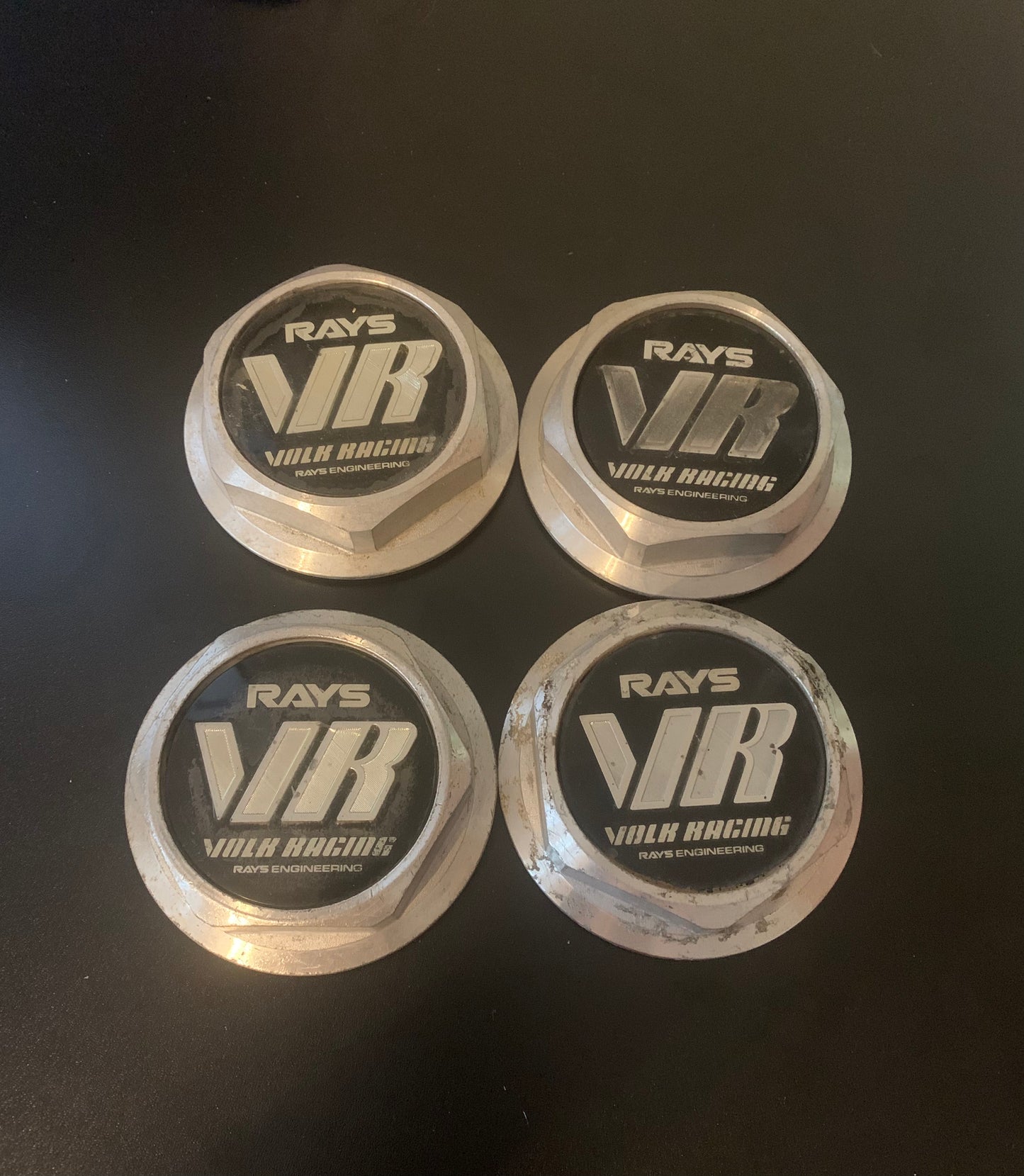 Volk Racing Mid Hexes - Rays VR Black ~ 75MM