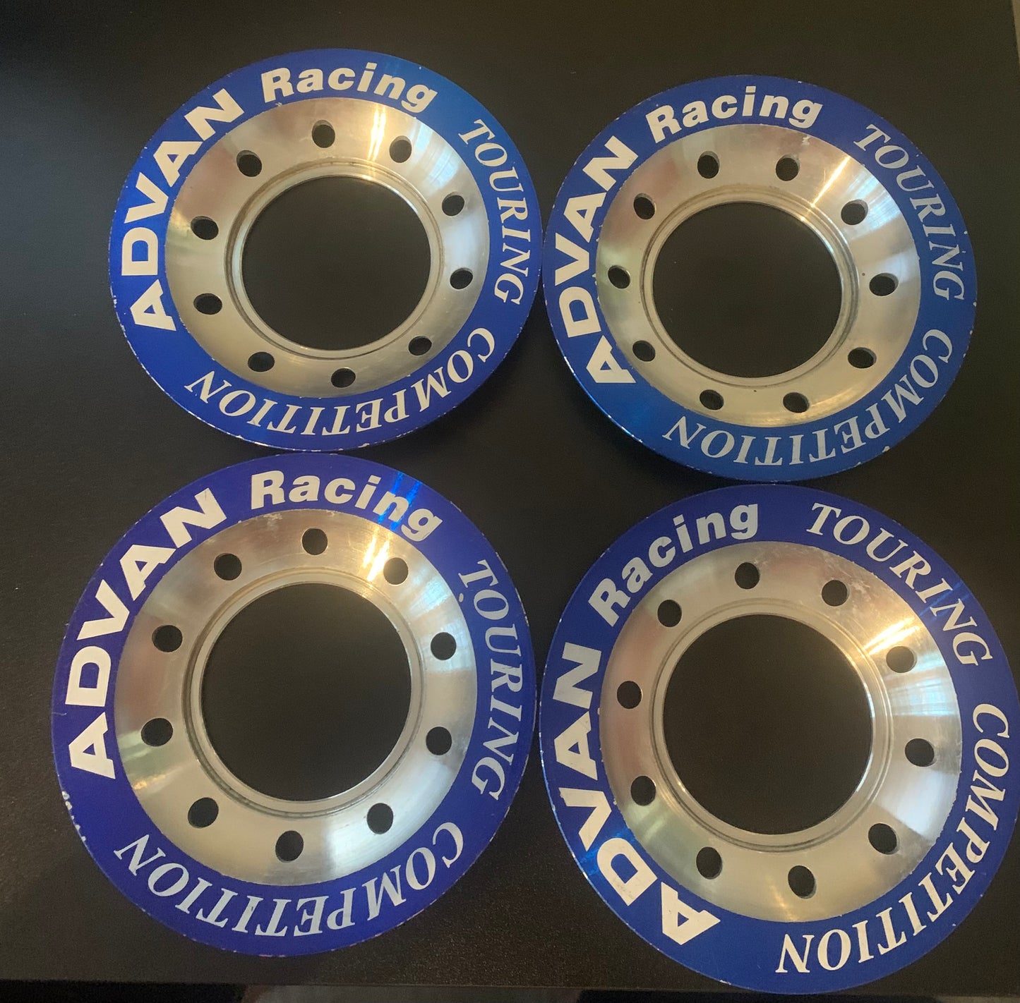 Advan TC Plates - Blue Ring Finish ~ 140MM