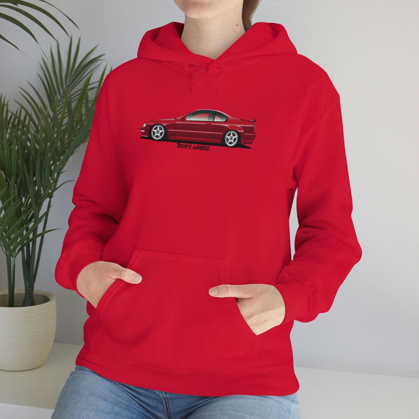 4G Prelude_Red_Silver 5 Spokes_Light Hoodie