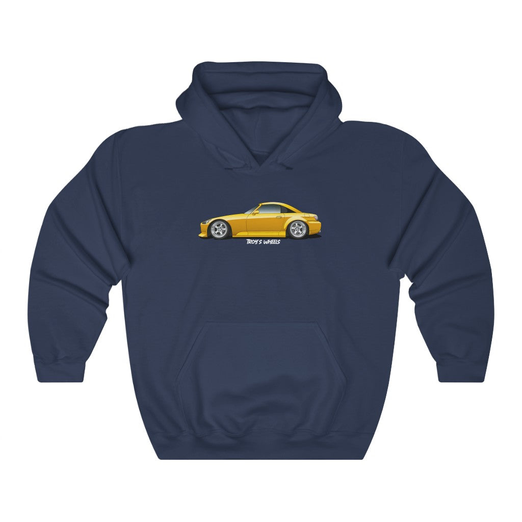 S2000_Yellow_Silver 5 Spokes_Dark Hoodie