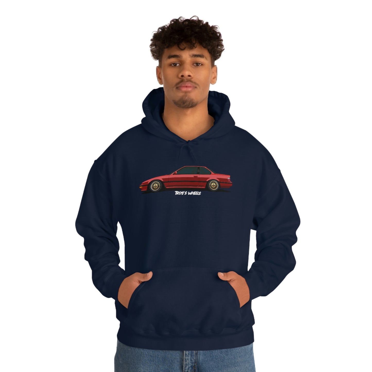 3G Prelude_Red_Gold Mesh_Dark Hoodie