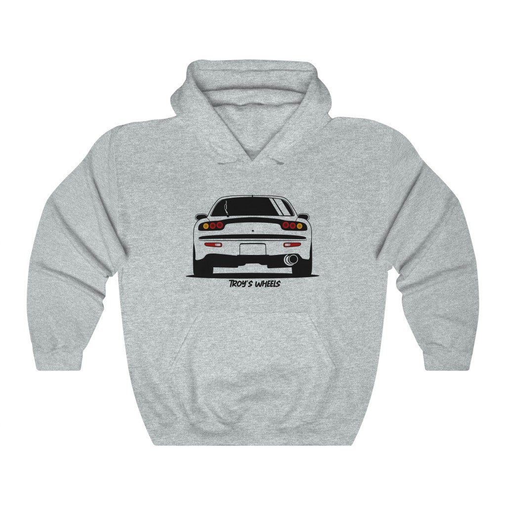 FD RX7_Black_Rear_Hoodie