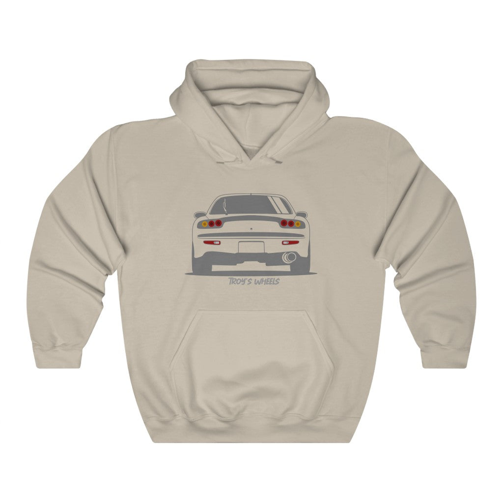 FD RX7_Grey_Rear_Hoodie