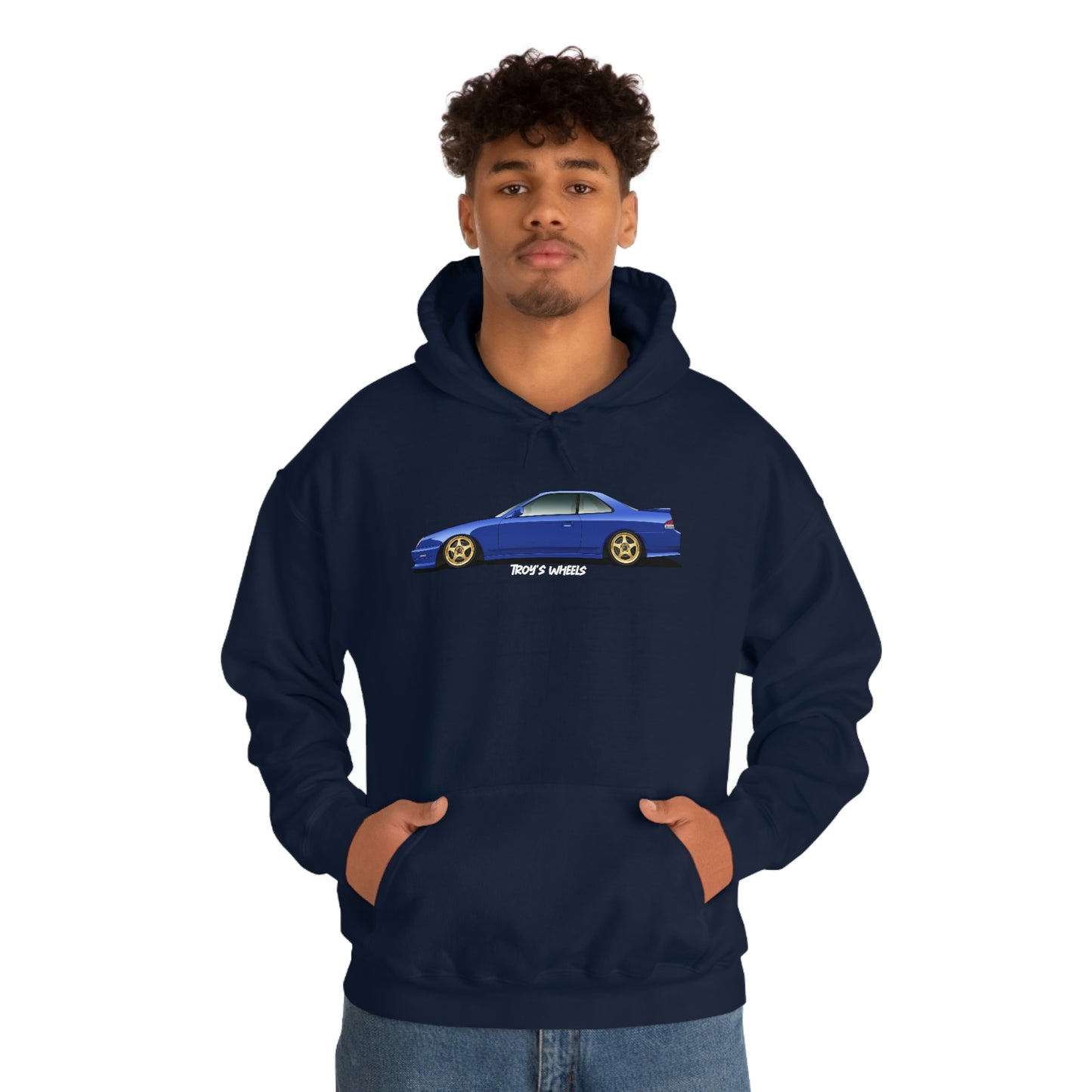 5G Prelude_Blue_Gold 5 Spokes_Dark Hoodie