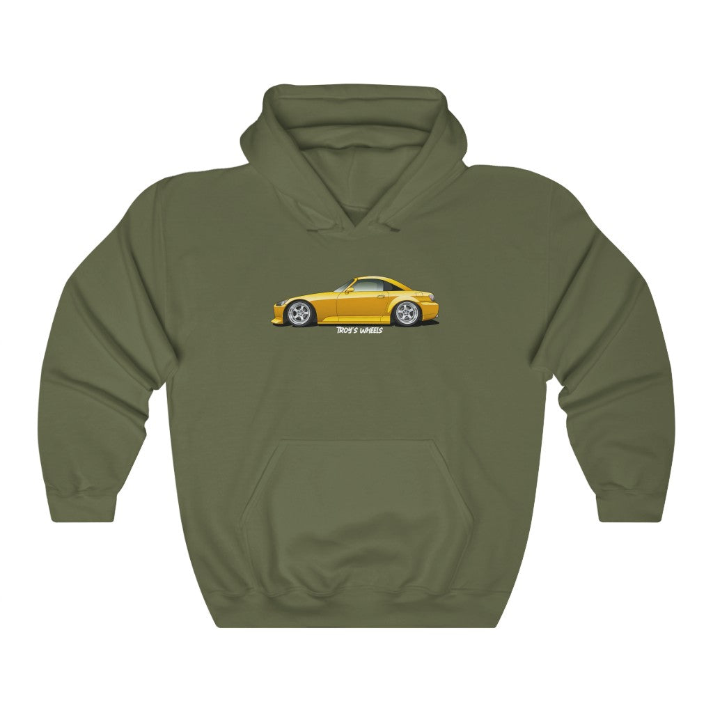 S2000_Yellow_Silver 5 Spokes_Dark Hoodie