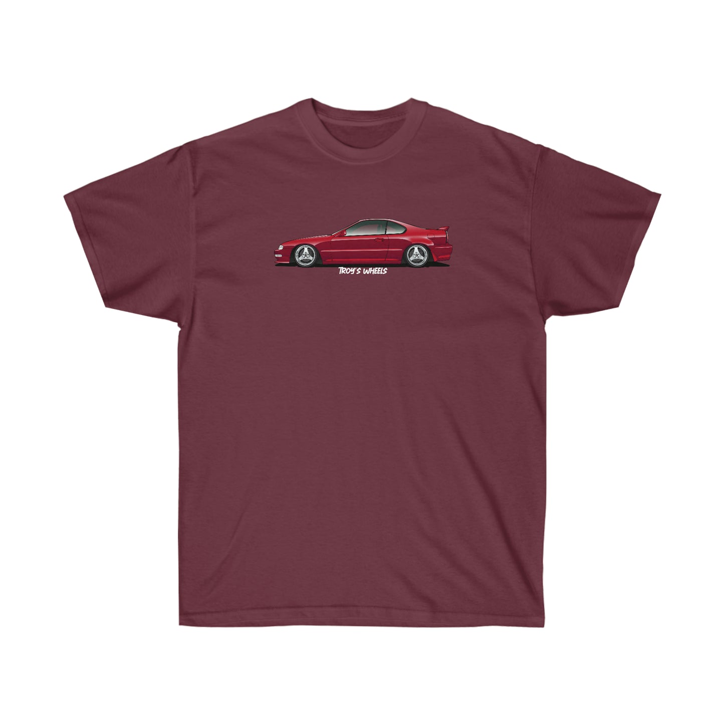 4G Prelude_Red_Silver 3 Spokes_Dark Tee