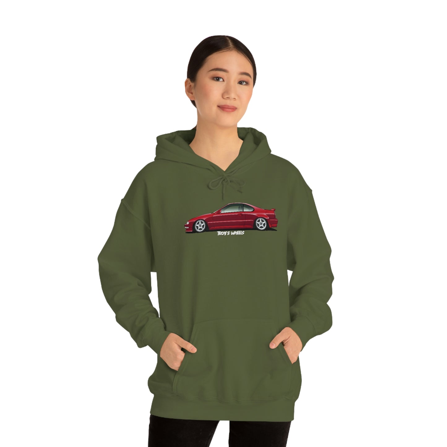 4G Prelude_Red_Silver 5 Spokes_Dark Hoodie