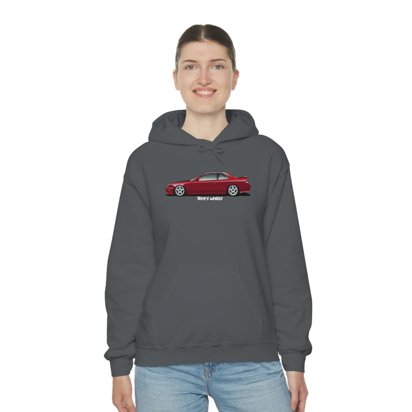 5G Prelude_Red_Silver 5 Spokes_Dark Hoodie