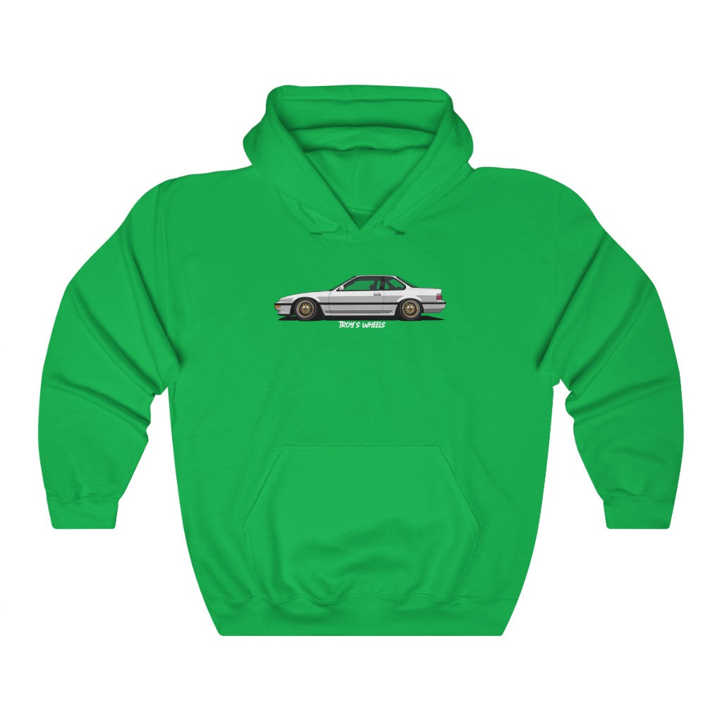 3G Prelude_White_Gold Mesh_Dark Hoodie