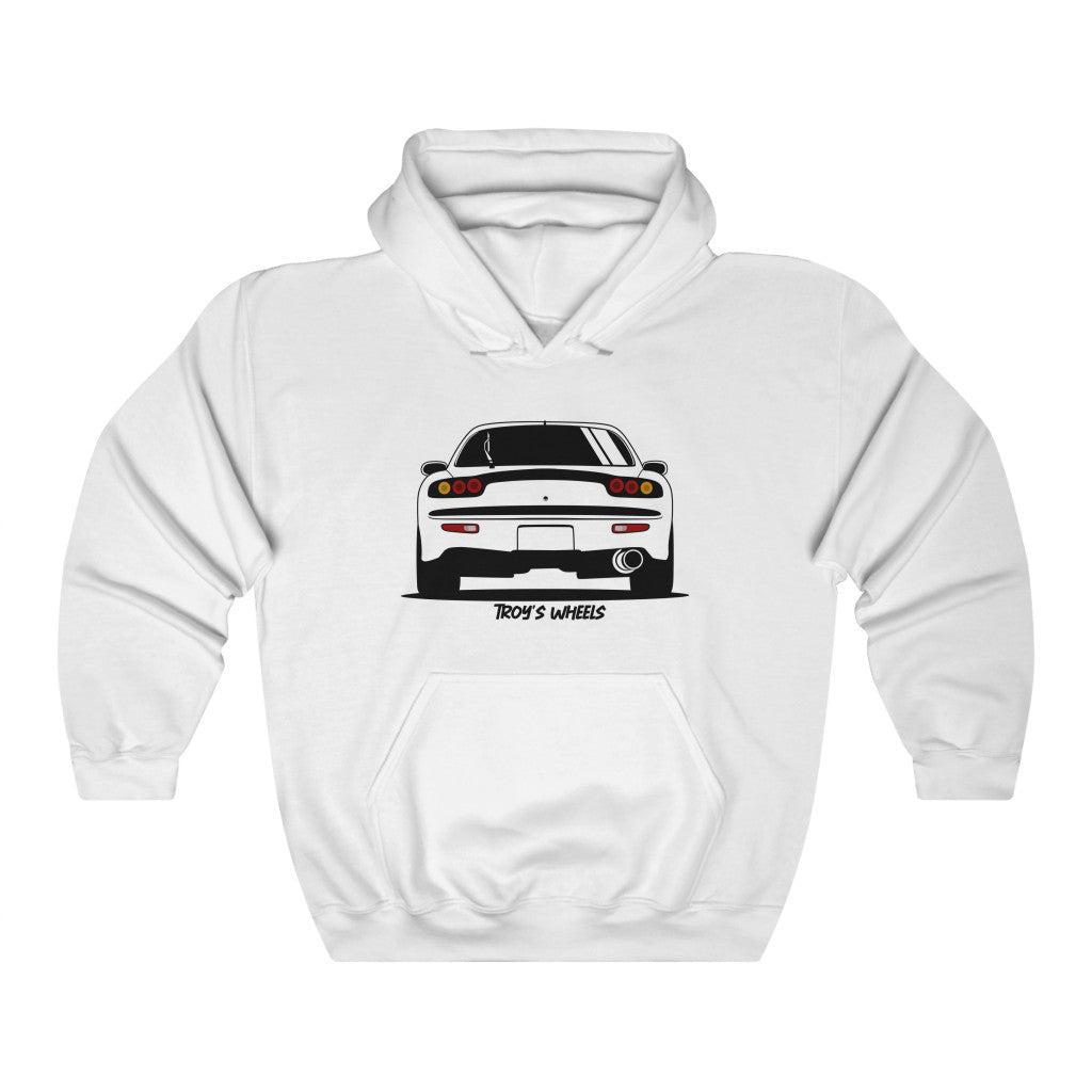 FD RX7_Black_Rear_Hoodie