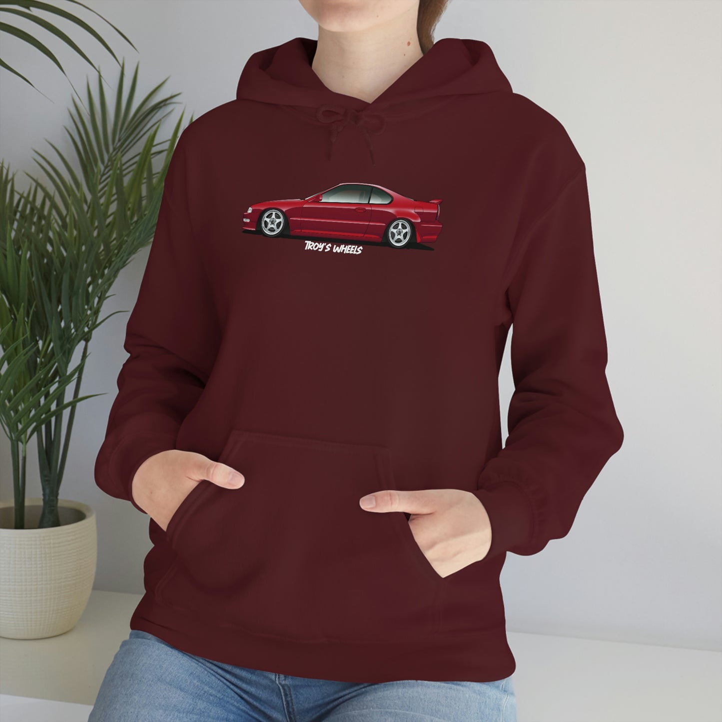 4G Prelude_Red_Silver 5 Spokes_Dark Hoodie