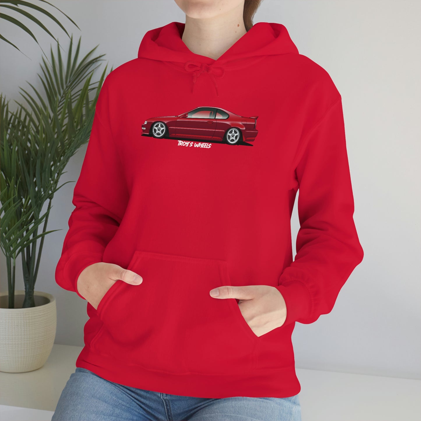 4G Prelude_Red_Silver 5 Spokes_Dark Hoodie