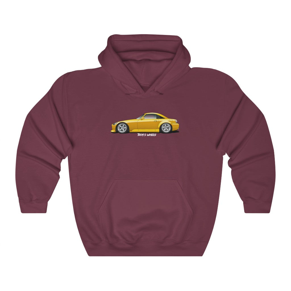 S2000_Yellow_Silver 5 Spokes_Dark Hoodie