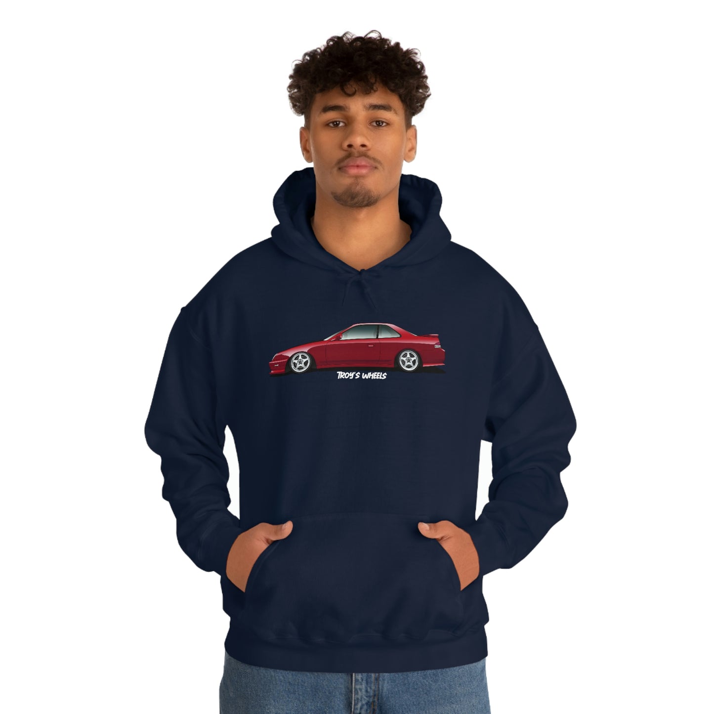 5G Prelude_Red_Silver 5 Spokes_Dark Hoodie