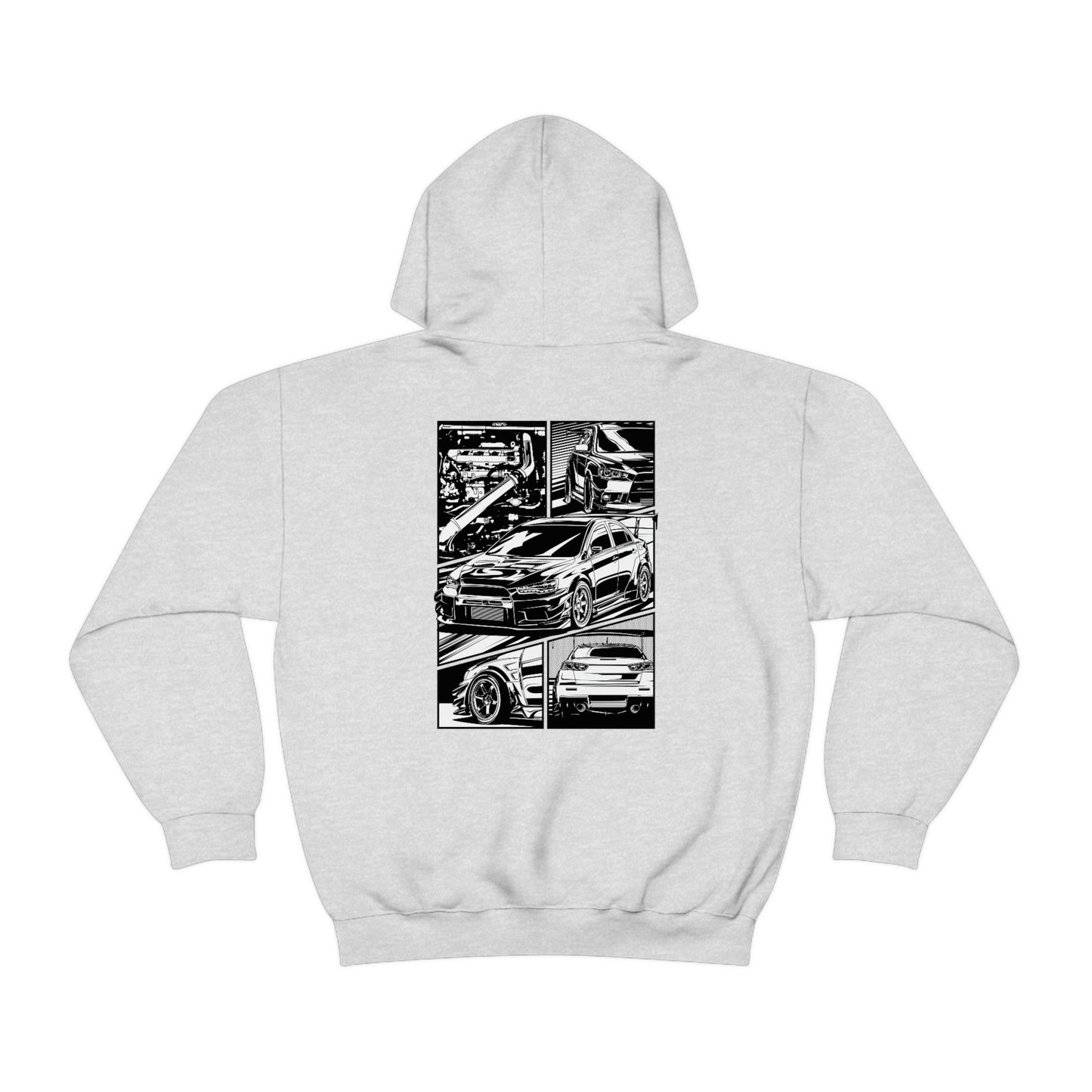 Mitsubishi Evolution X_Comic_Hoodie
