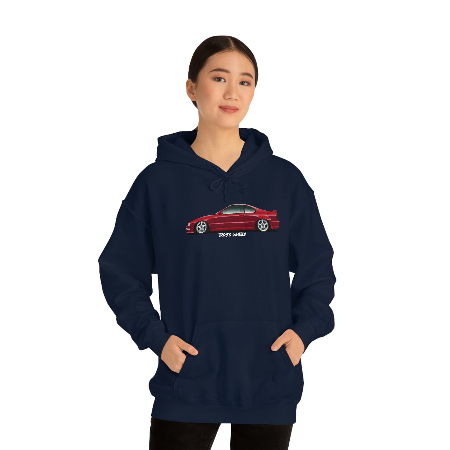4G Prelude_Red_Silver 5 Spokes_Dark Hoodie