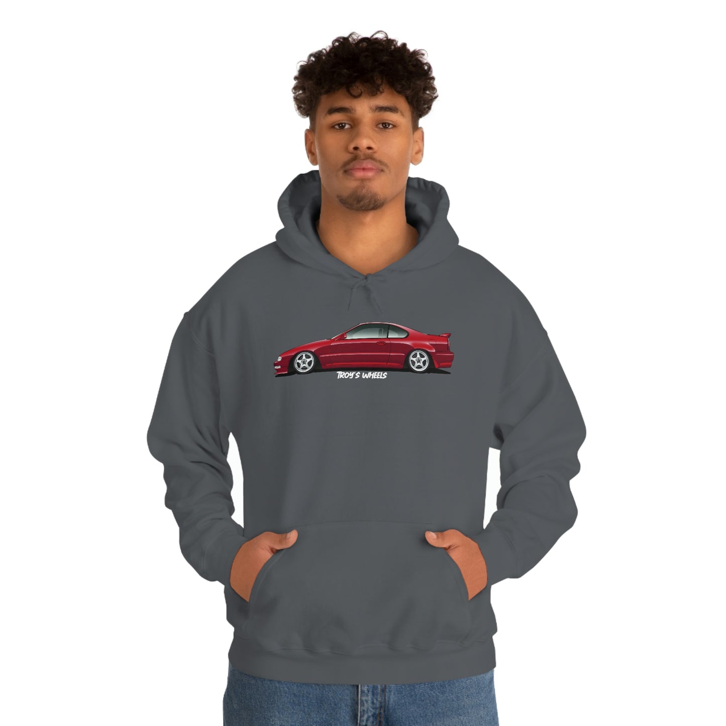 4G Prelude_Red_Silver 5 Spokes_Dark Hoodie