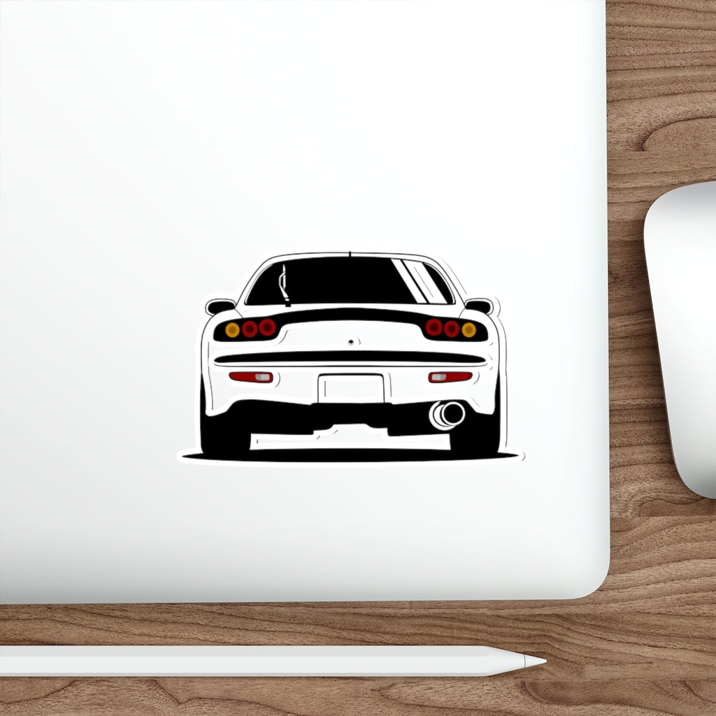 FD RX7_Black_Rear_Sticker