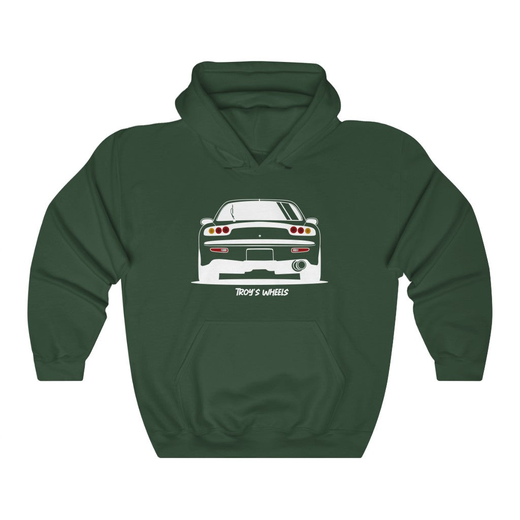 FD RX7_White_Rear_Hoodie