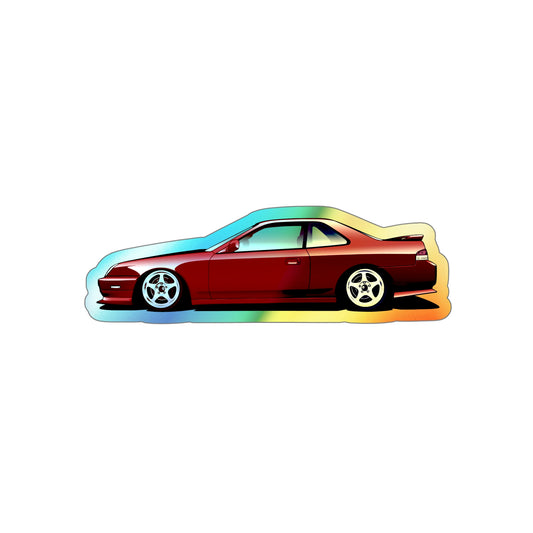 5G Prelude_Red_Silver 5 Spokes_Sticker Holo