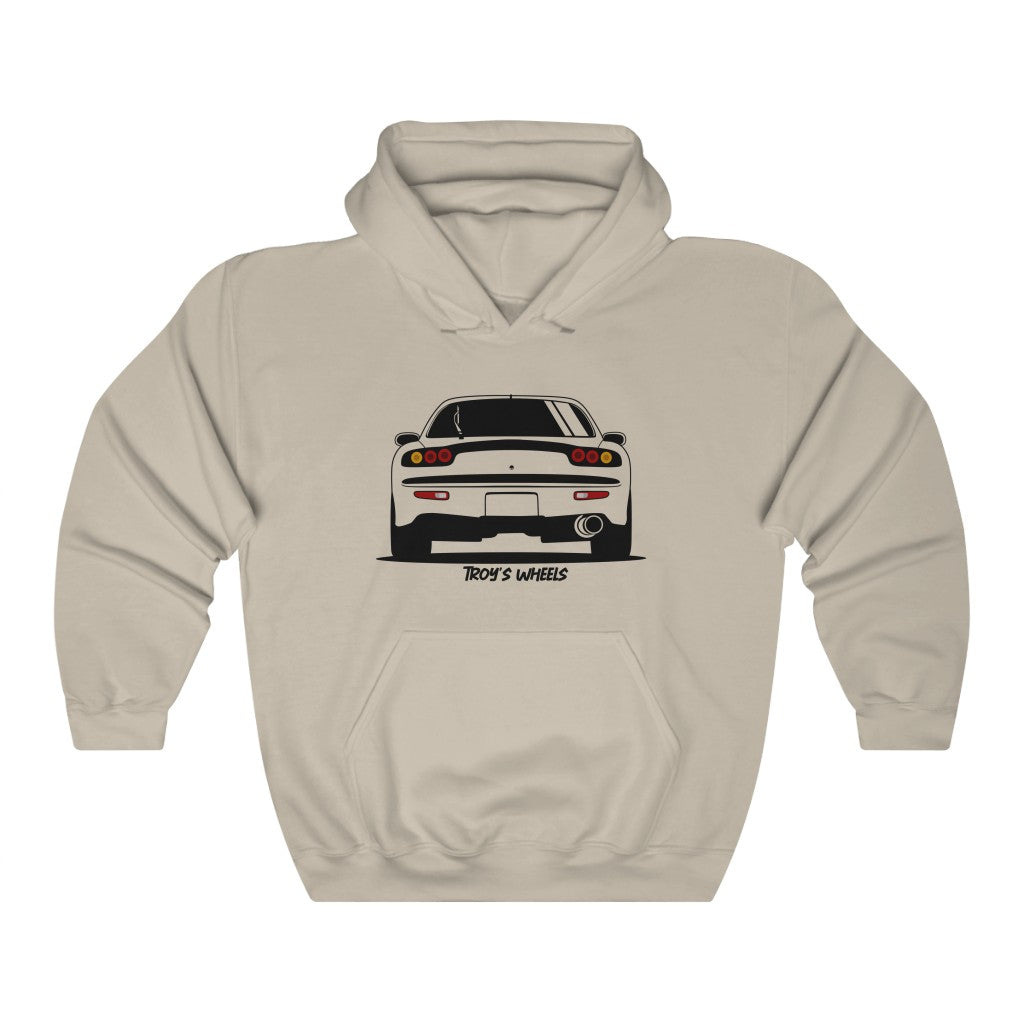 FD RX7_Black_Rear_Hoodie