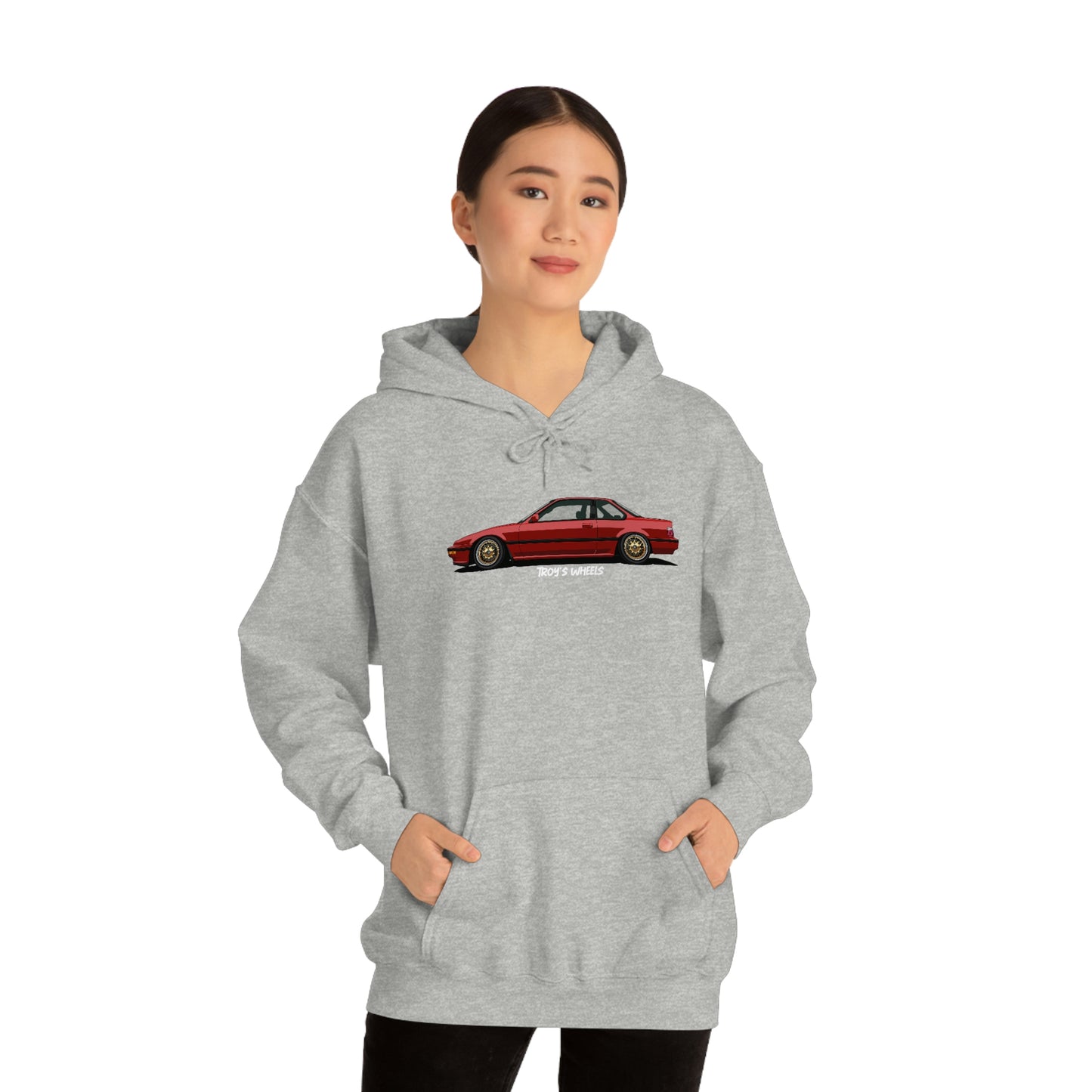 3G Prelude_Red_Gold Mesh_Dark Hoodie