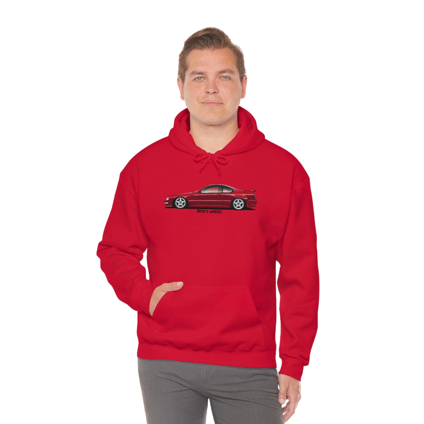 4G Prelude_Red_Silver 5 Spokes_Light Hoodie