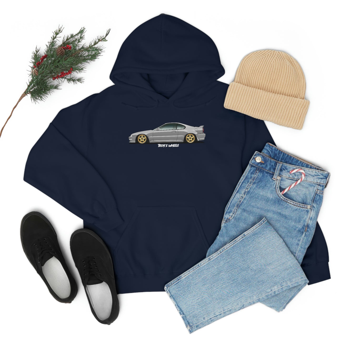 4G Prelude_Silver_Gold 5 Spokes_Dark Hoodie
