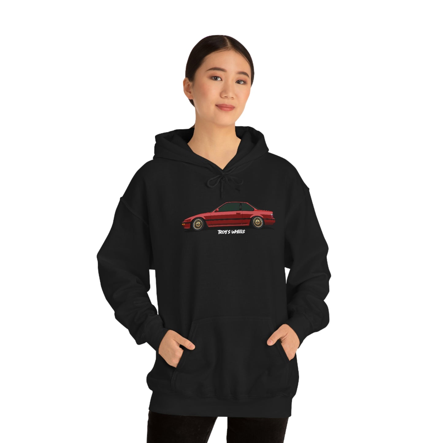 3G Prelude_Red_Gold Mesh_Dark Hoodie