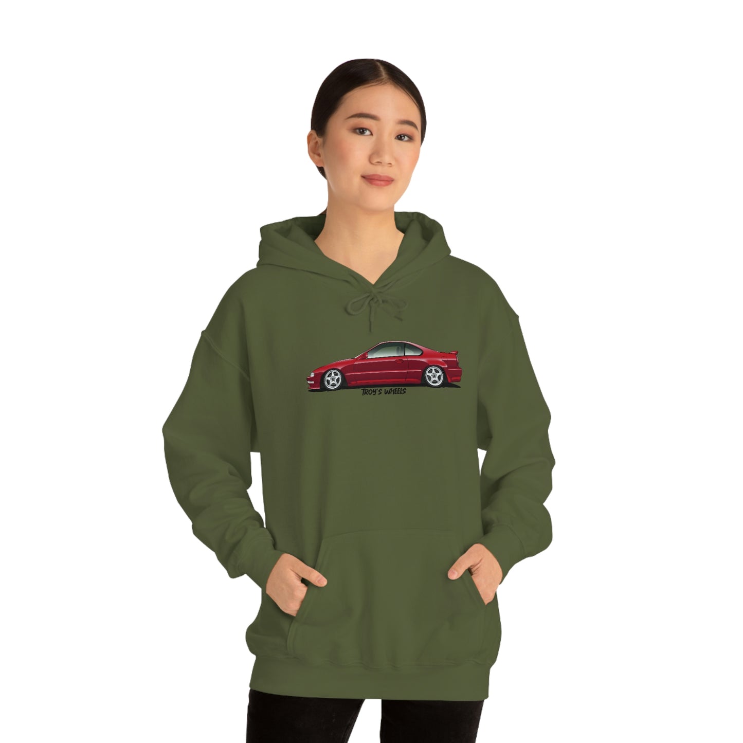 4G Prelude_Red_Silver 5 Spokes_Light Hoodie