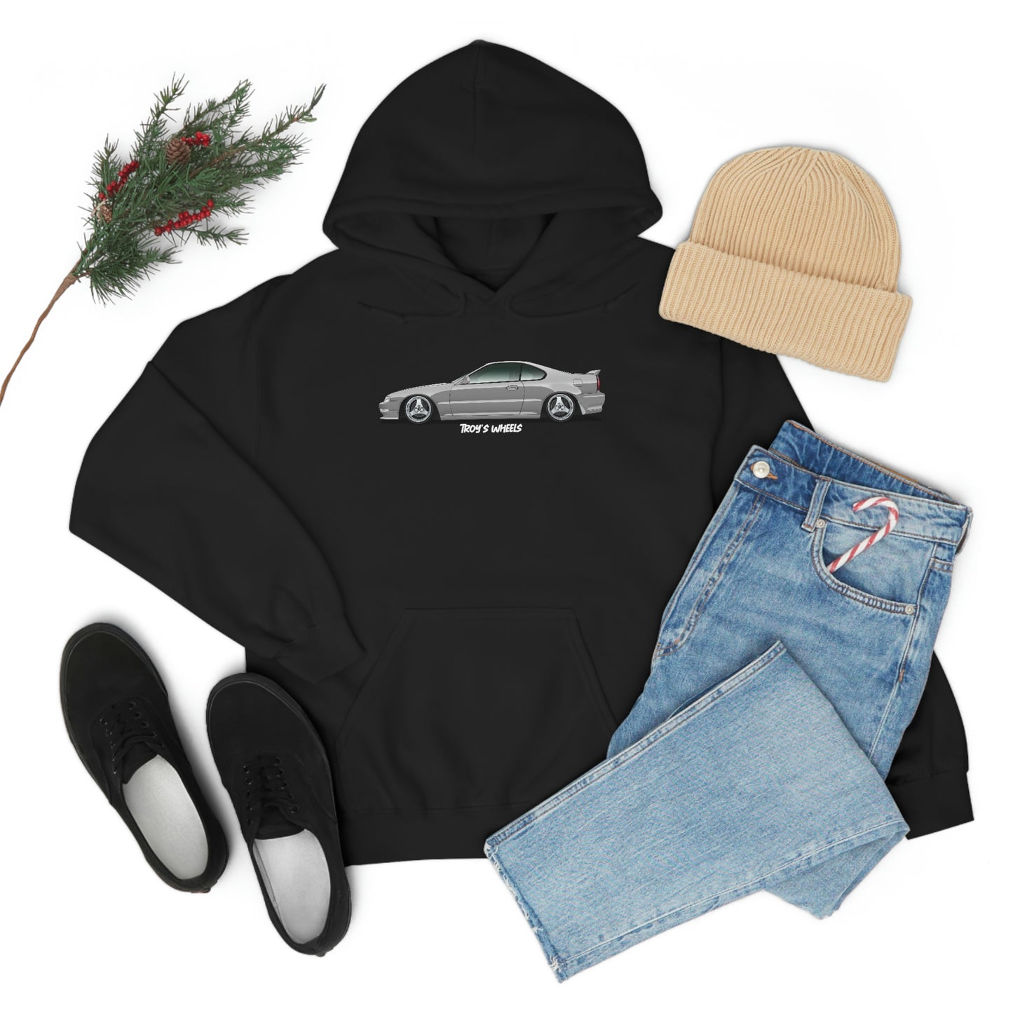 4G Prelude_Silver_Silver 3 Spokes_Dark Hoodie