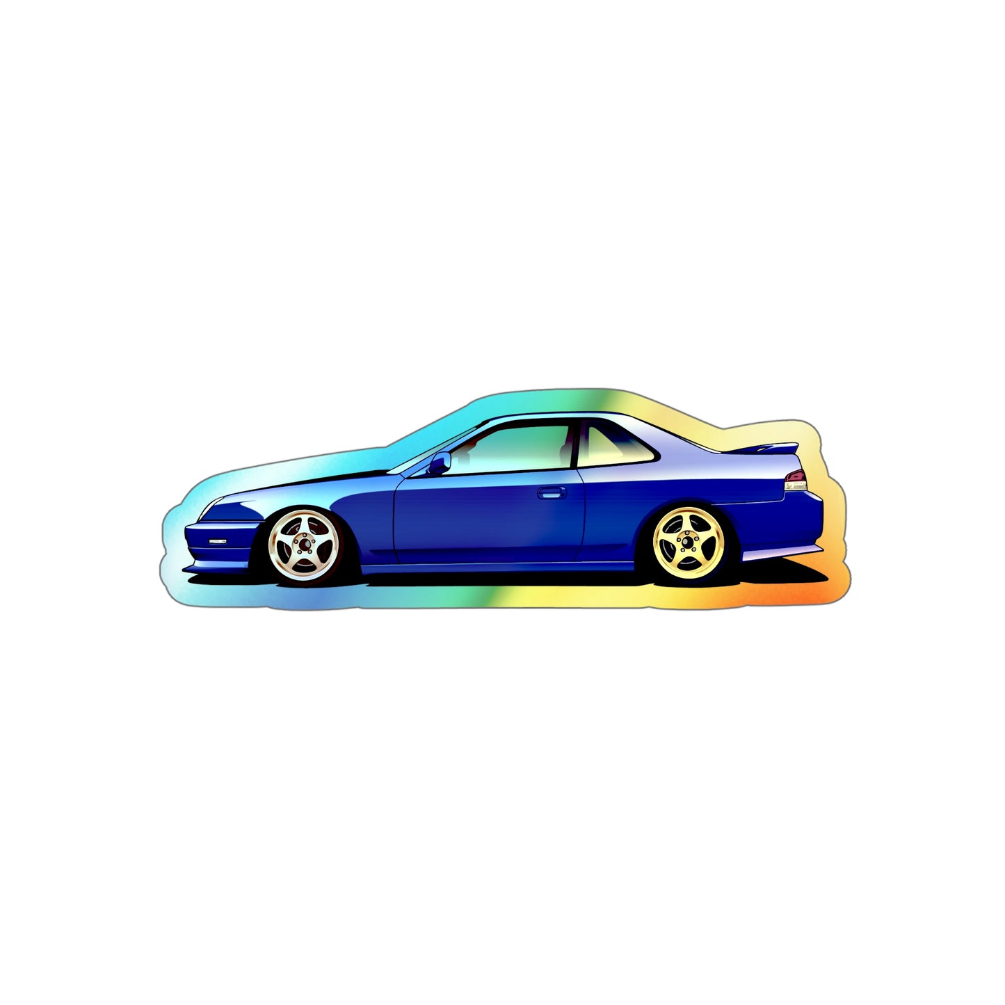 5G Prelude_Blue_Gold 5 Spokes_Sticker Holo