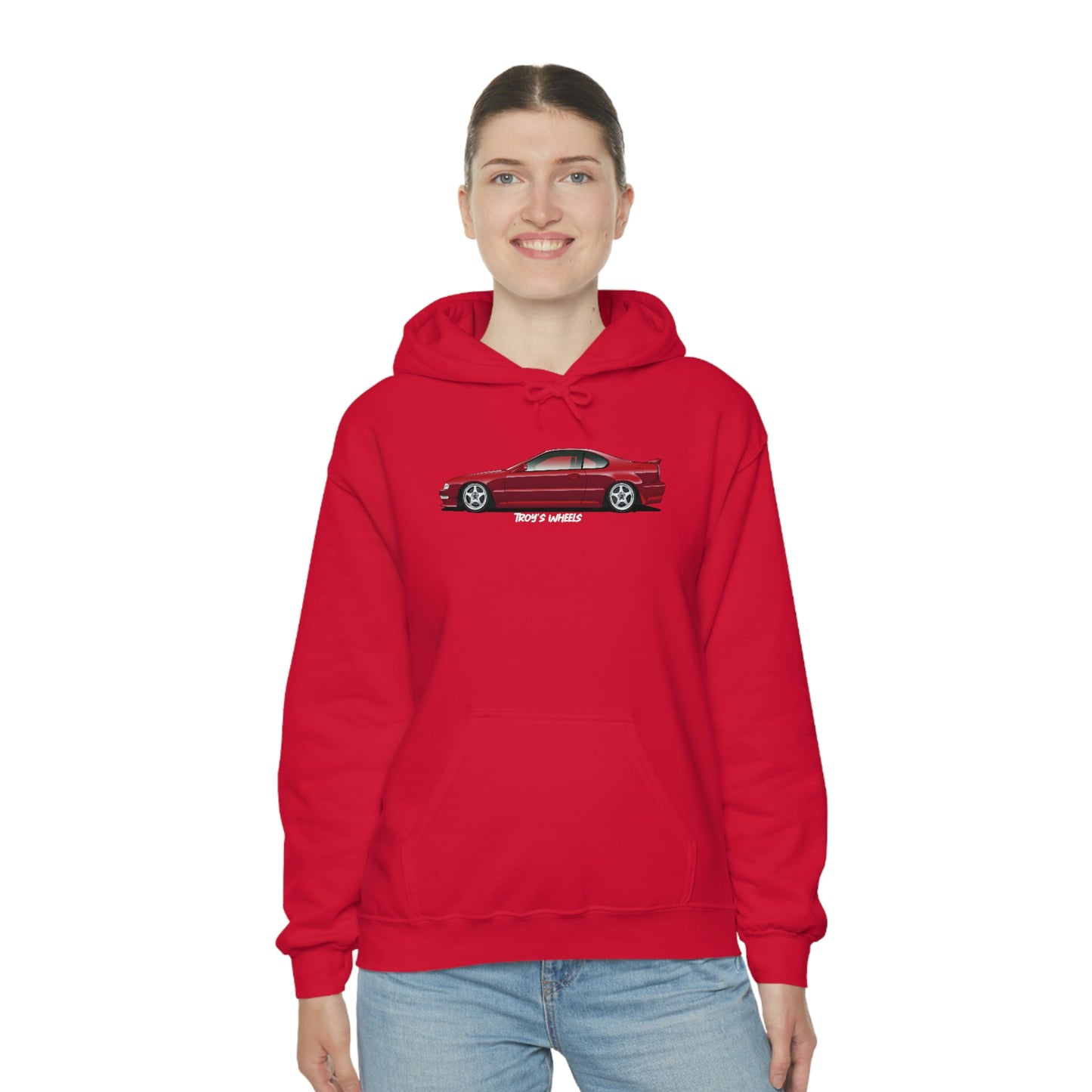 4G Prelude_Red_Silver 5 Spokes_Dark Hoodie
