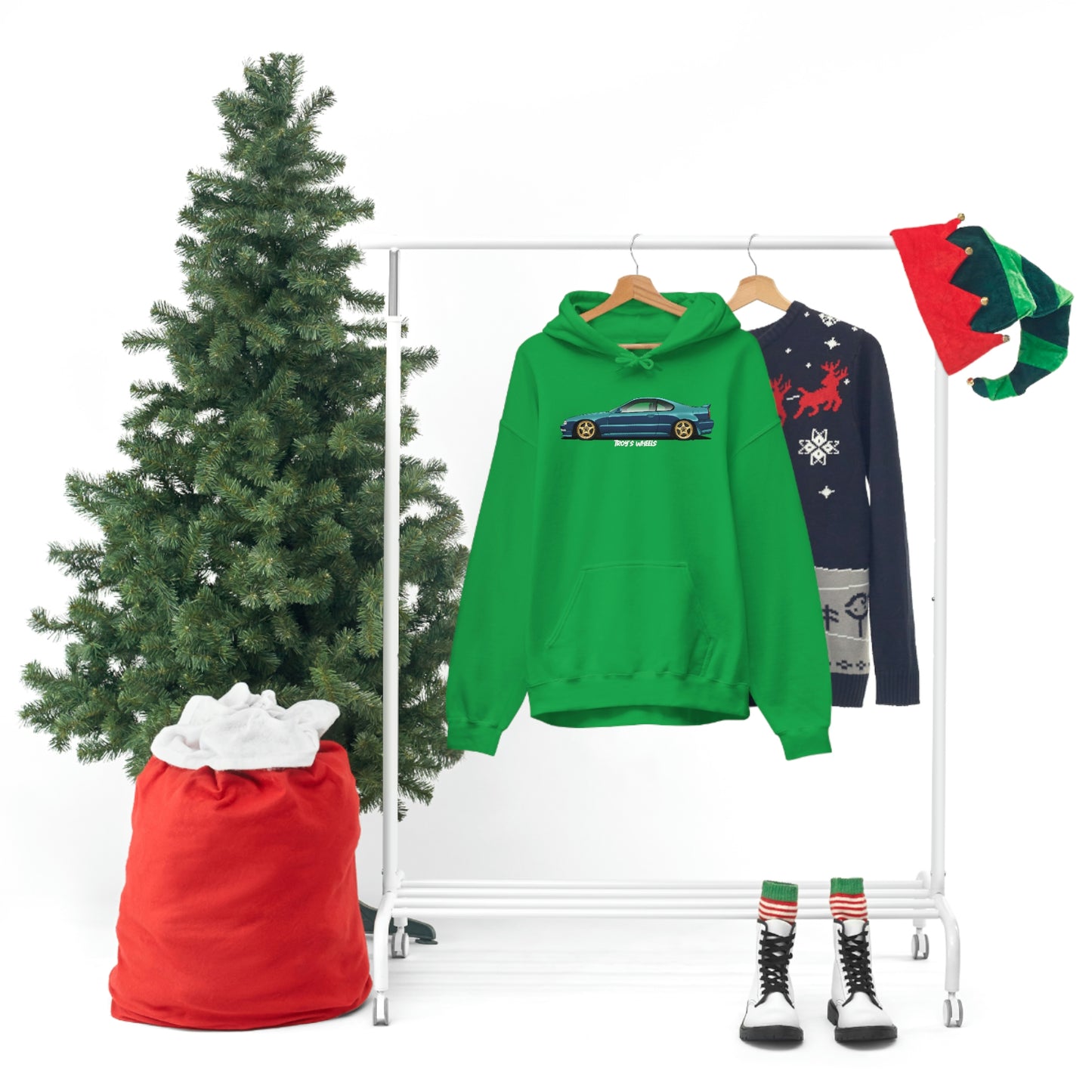 4G Prelude_Green_Gold 5 Spokes_Dark Hoodie