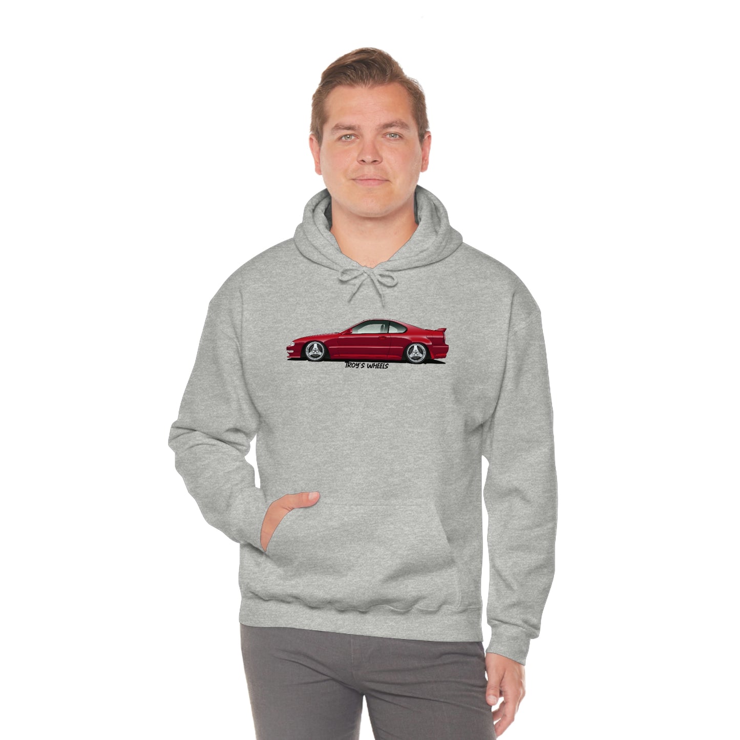4G Prelude_Red_Silver 3 Spokes_Light Hoodie