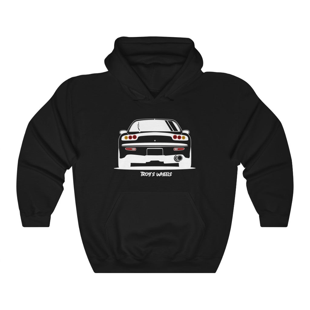 FD RX7_White_Rear_Hoodie