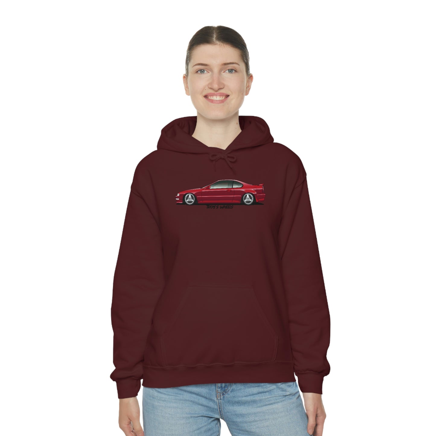 4G Prelude_Red_Silver 3 Spokes_Light Hoodie