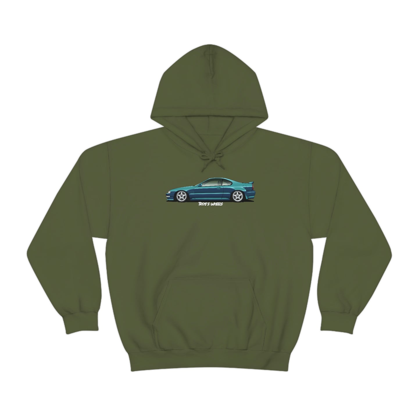 4G Prelude_Green_Silver 5 Spokes_Dark Hoodie