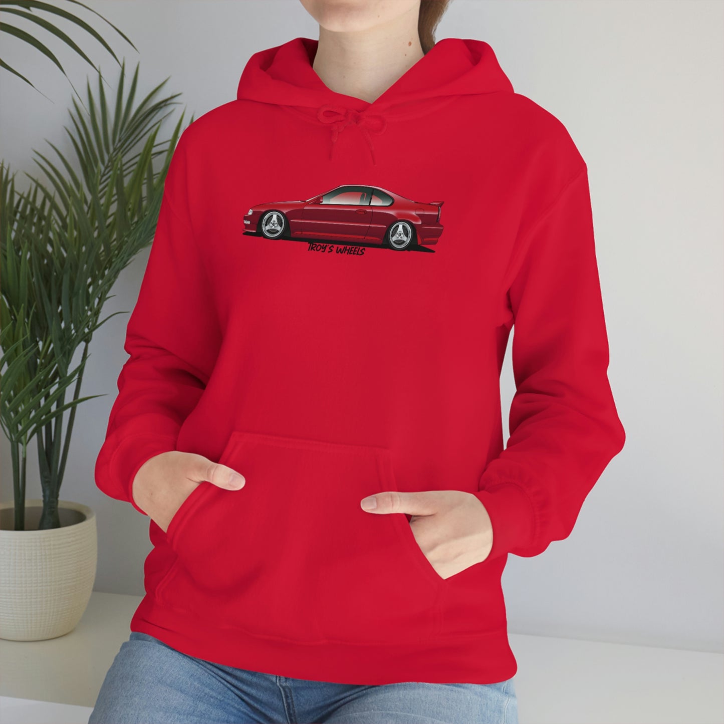 4G Prelude_Red_Silver 3 Spokes_Light Hoodie
