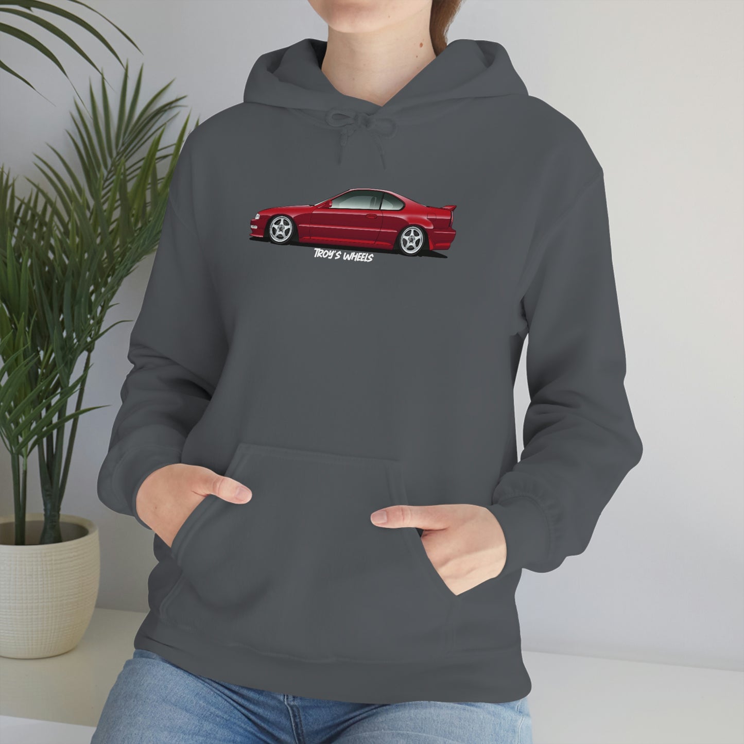 4G Prelude_Red_Silver 5 Spokes_Dark Hoodie
