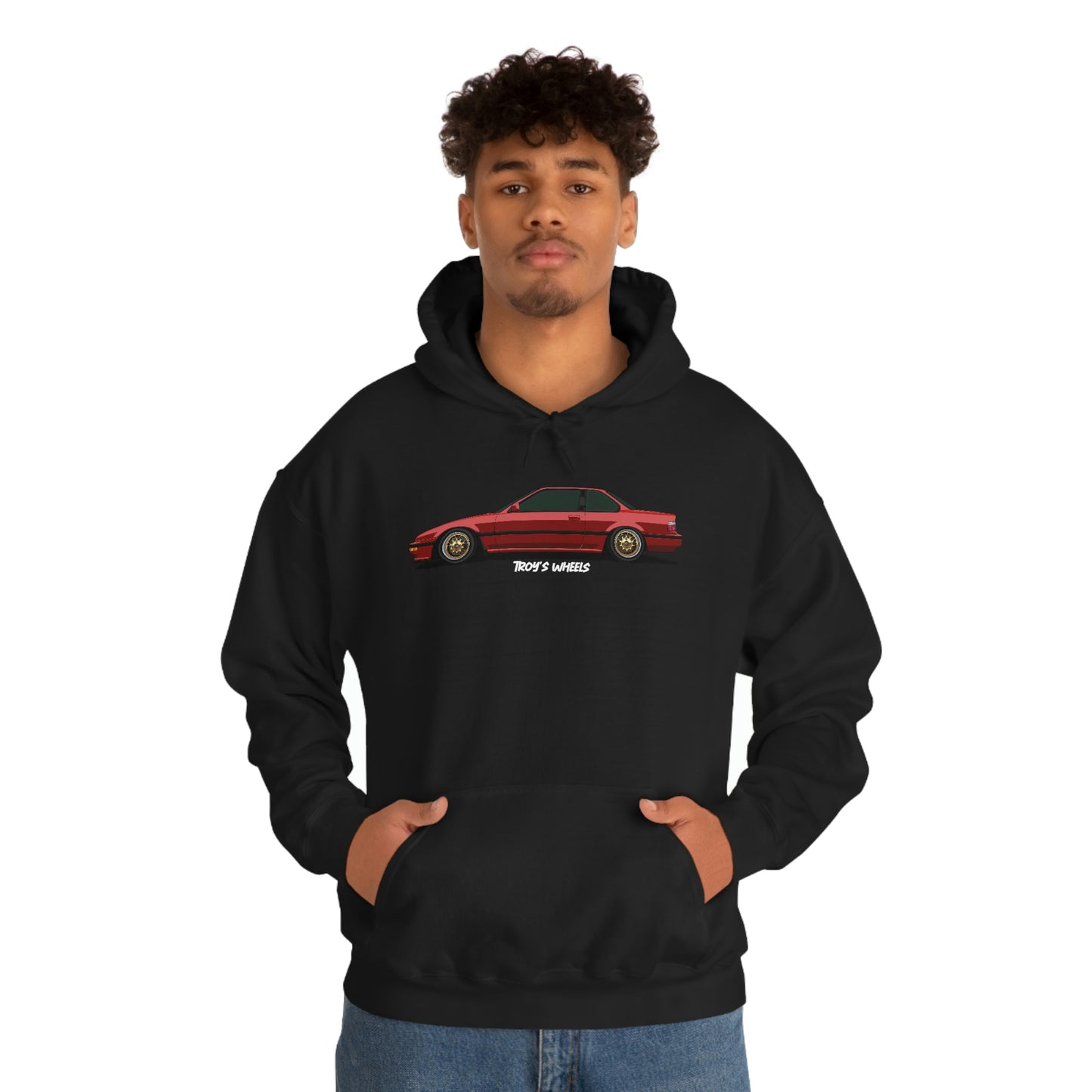 3G Prelude_Red_Gold Mesh_Dark Hoodie
