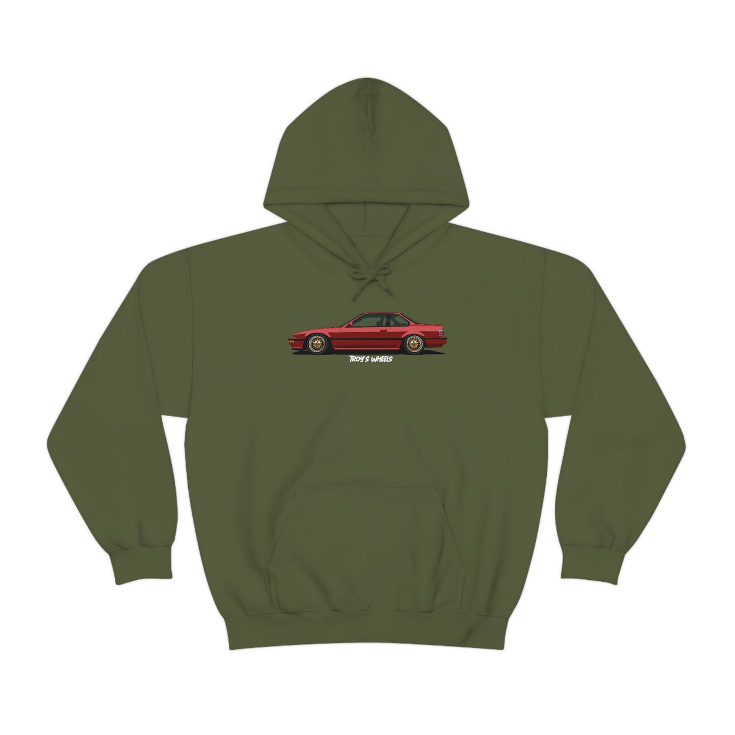 3G Prelude_Red_Gold Mesh_Dark Hoodie