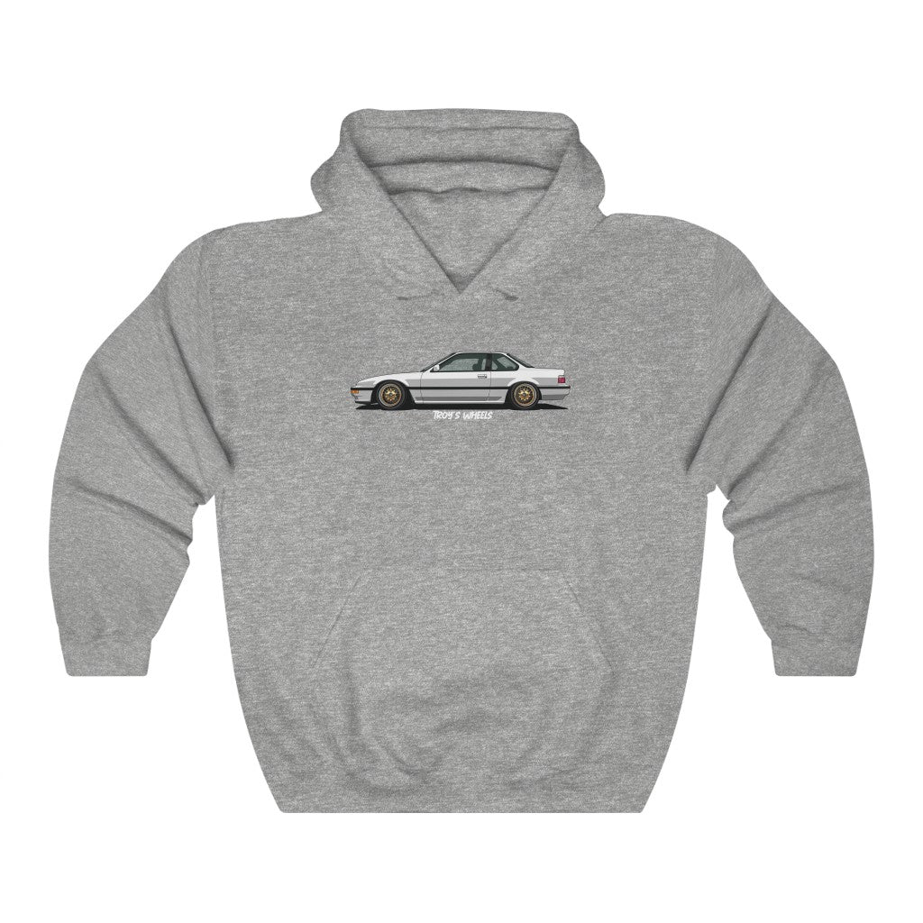 3G Prelude_White_Gold Mesh_Dark Hoodie
