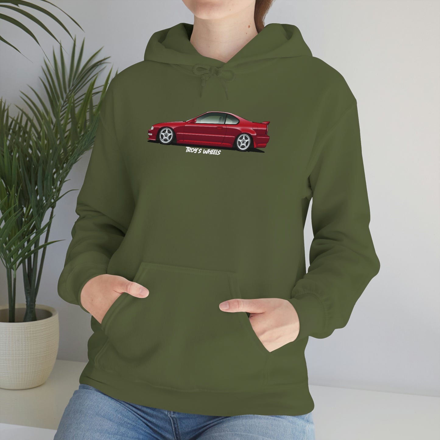 4G Prelude_Red_Silver 5 Spokes_Dark Hoodie