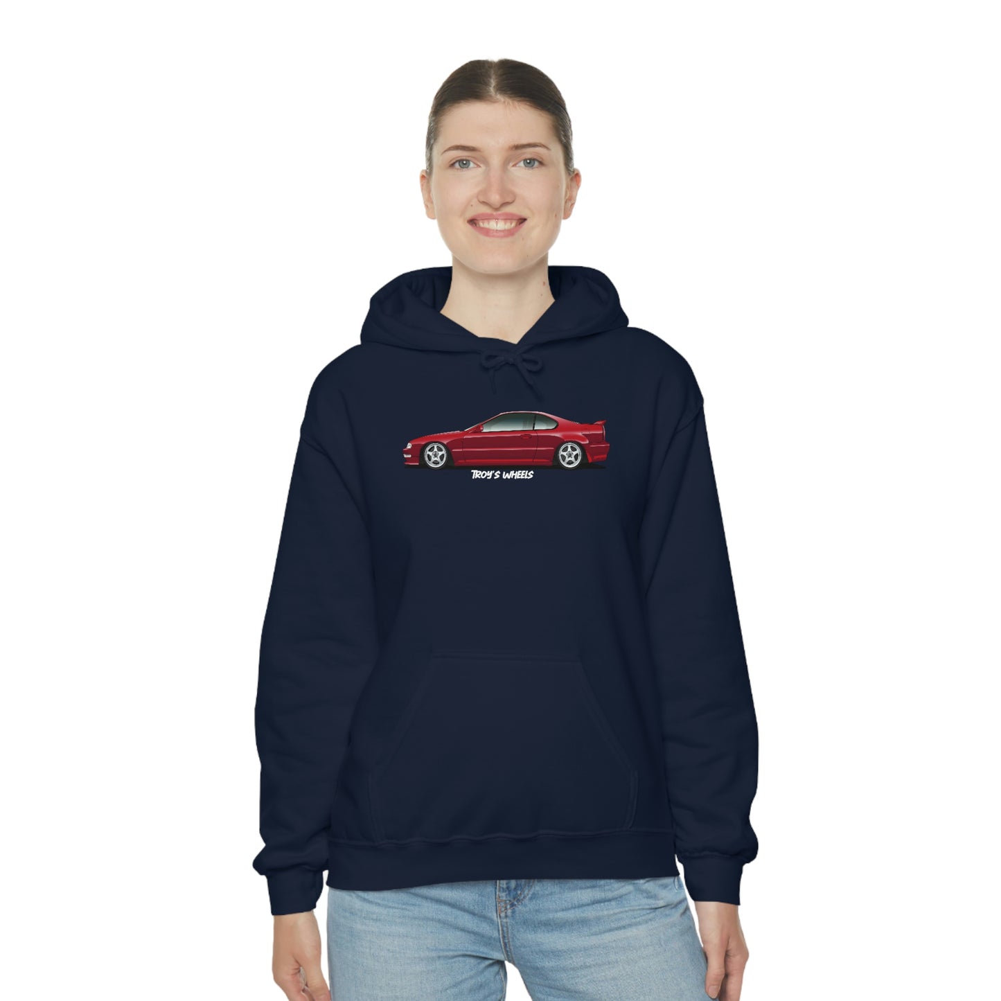4G Prelude_Red_Silver 5 Spokes_Dark Hoodie