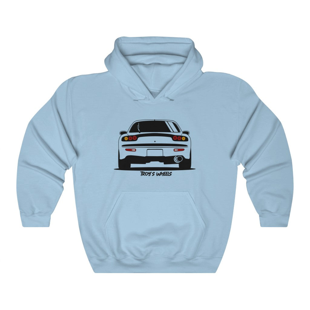 FD RX7_Black_Rear_Hoodie