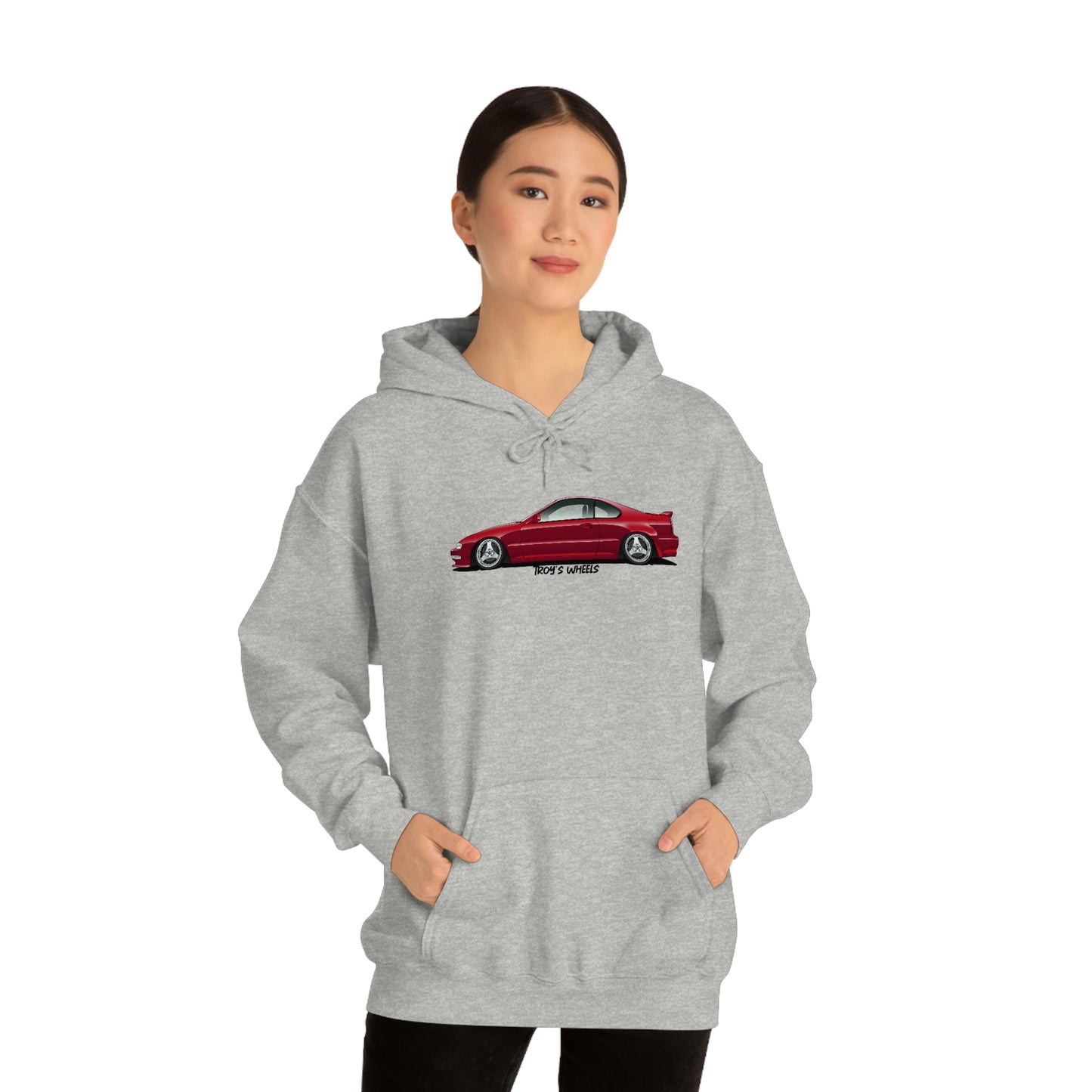 4G Prelude_Red_Silver 3 Spokes_Light Hoodie