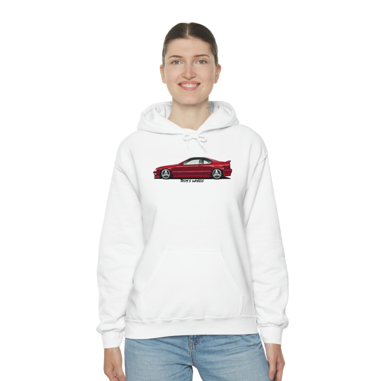 4G Prelude_Red_Silver 3 Spokes_Light Hoodie