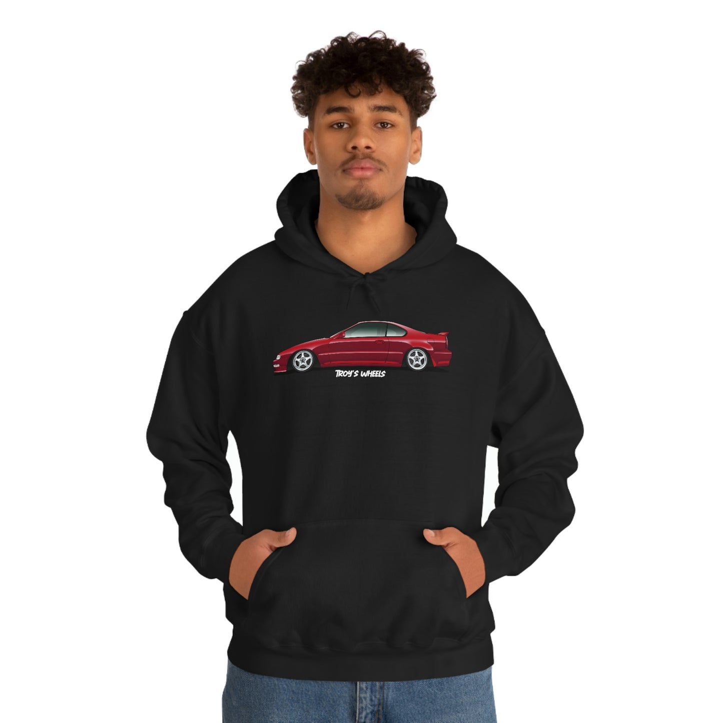 4G Prelude_Red_Silver 5 Spokes_Dark Hoodie