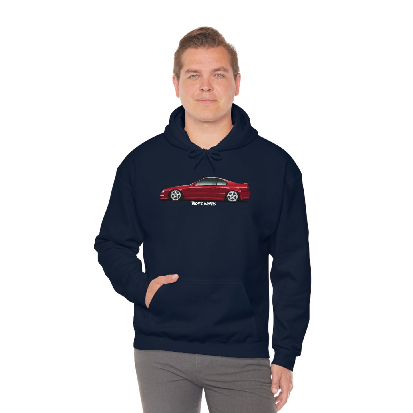 4G Prelude_Red_Silver 5 Spokes_Dark Hoodie